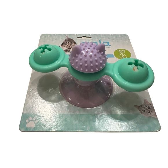Nala Whirly Bird Spinner Catnip Suction Cup Cat Toy Interactive - Picture 2 of 3
